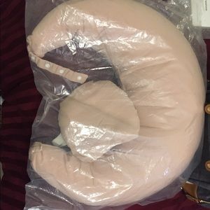 pastel pink nursing pillow